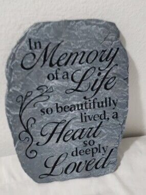 Gray Memorial Wall Plaque - In Memory of a Life